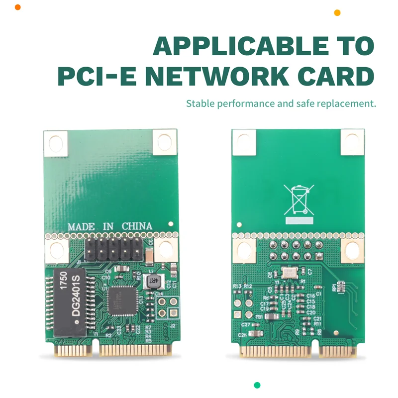 بطاقة شبكة جيجابت إيثرنت PCI-E صغيرة الحجم إلى RJ45 LAN بسرعة 1000 ميجابت في الثانية لمحول الخادم
