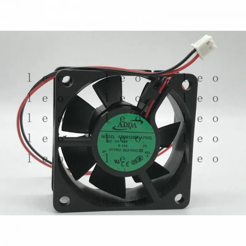 

AA for ADDA 6025 AD0612MX-A70GL DC12V 0.14A 60*25MM 60mm cooling fan 2pin