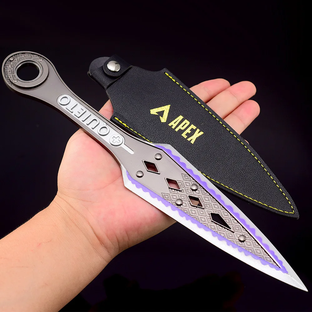 

Apex Legends Heirloom Wraith Kunai Melee Weapon Keychain 22cm Metal Knife Swords Rotatable Game Weapon Model Christmas Gift Toys