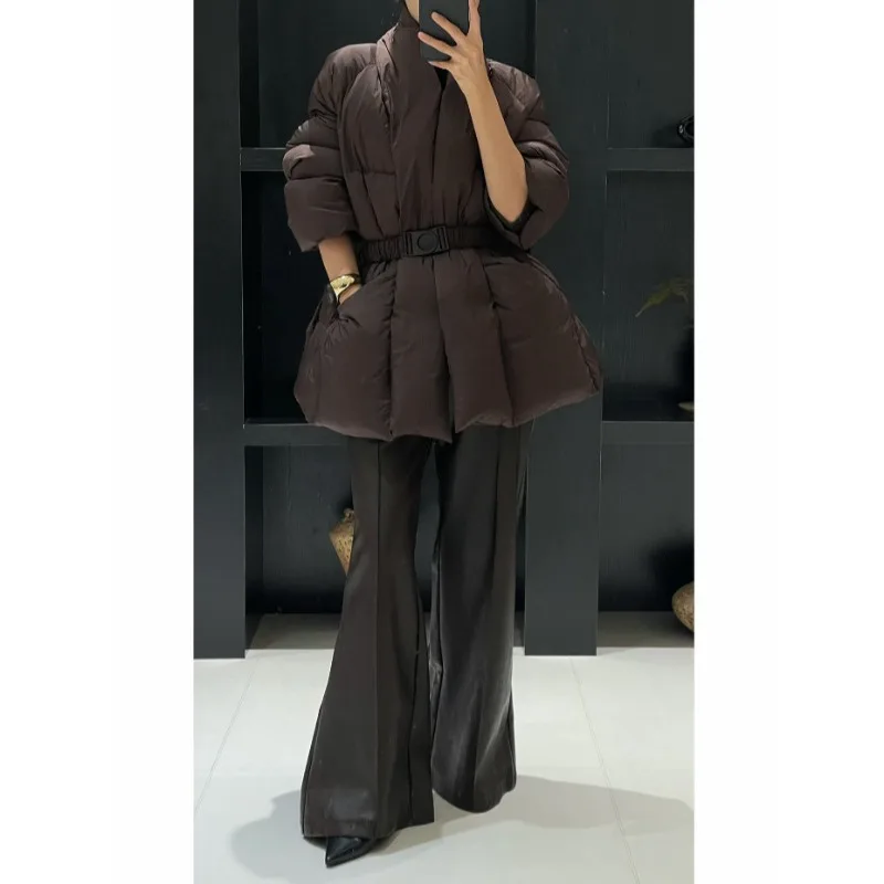 

Tied Waist Cotton-padded Jacket Women's Casual Joker Bread 2025
