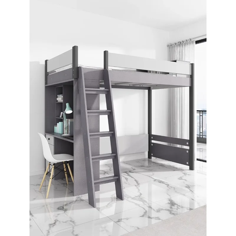 2.0m/2.4m/Cloth/Lotus White/Bed FrameBunk Bunk Small ApartmentDouble Empty  Upper Lower