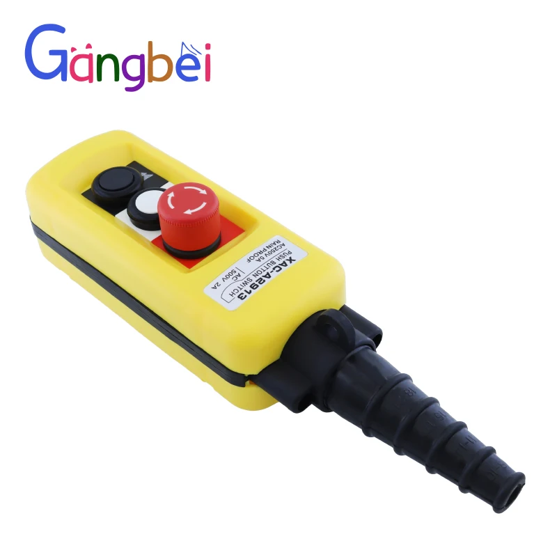 XAC-A2913 رافعة مزدوجة السرعة مع تحكم مزدوج في السرعة مفتاح إيقاف الطوارئ زر القيادة 2913