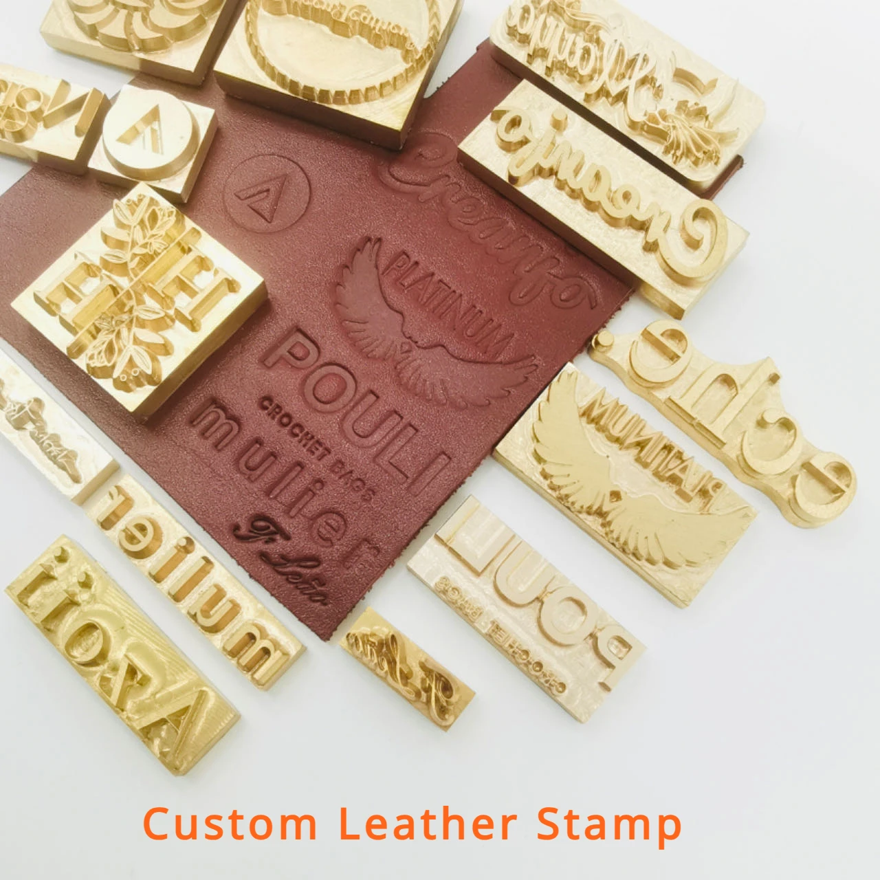 Gepersonaliseerde Lederen Messing Stempel Hot Heat Stempels Custom Logo Emboss Mal Elektrische Ijzeren Cake Hout Burger Branding Folie Stempelen