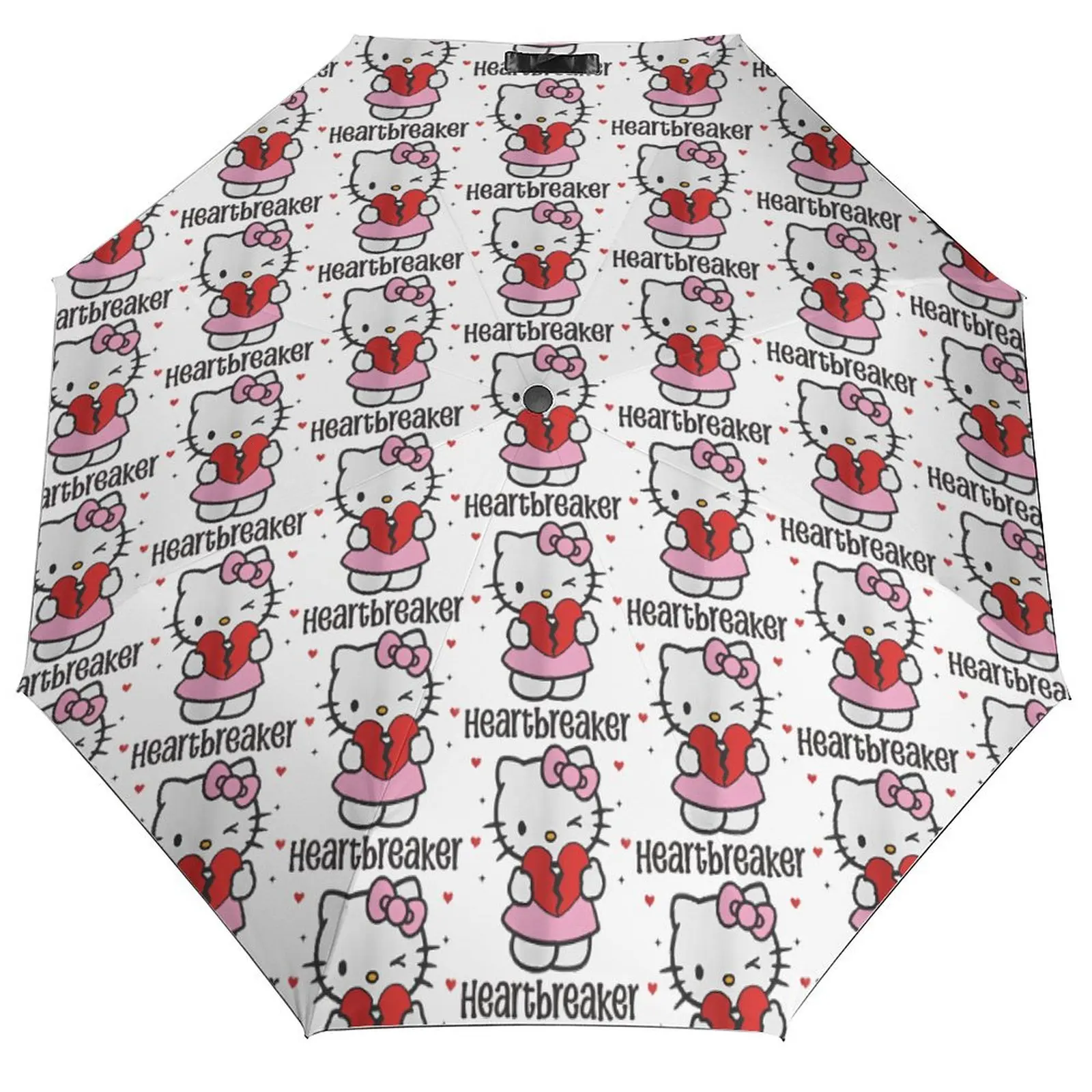 

Hello Kitty Heartbreaker Авто Зонт Японский Мультфильм Оптовая Портативный Зонт Для Рисования Солнцезащитный Крем Водонепроницаемый Зонт