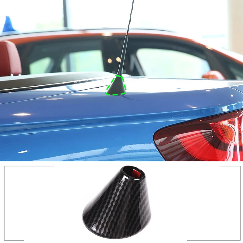 

For BMW 2 Series F23 Convertible 2015-2019 ABS Carbon Car Antenna Aerial Base Decoration Cover Sticker Auto Exterior Accessories