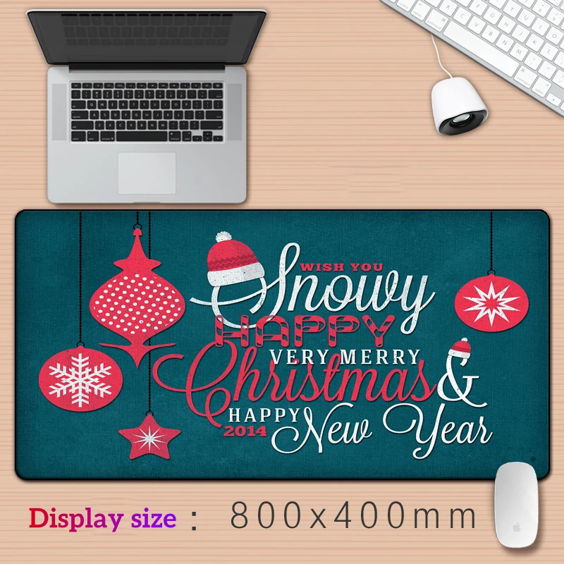 Christmas Gift Winter Art HD Printing XXL Mouse Pad Gamer Accessory Hot Large  Computer Lock Edge Keyboard Mat Anime Cartoon