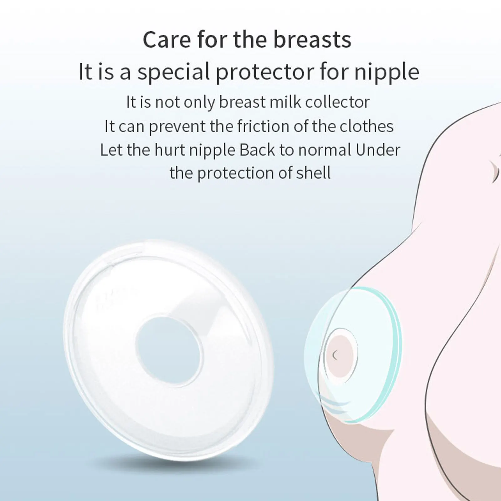 Breast Milk Catcher Wearable Breastmilk Collector Catcher Discreet For Bra Wearable Soft Silicone Breast Milk Savers Milk