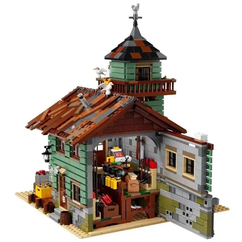 2049 PCS Old Fishing Store Model 21310 Building Blocks Bricks Birthday Christmas Gift Toys Compatible With 16050