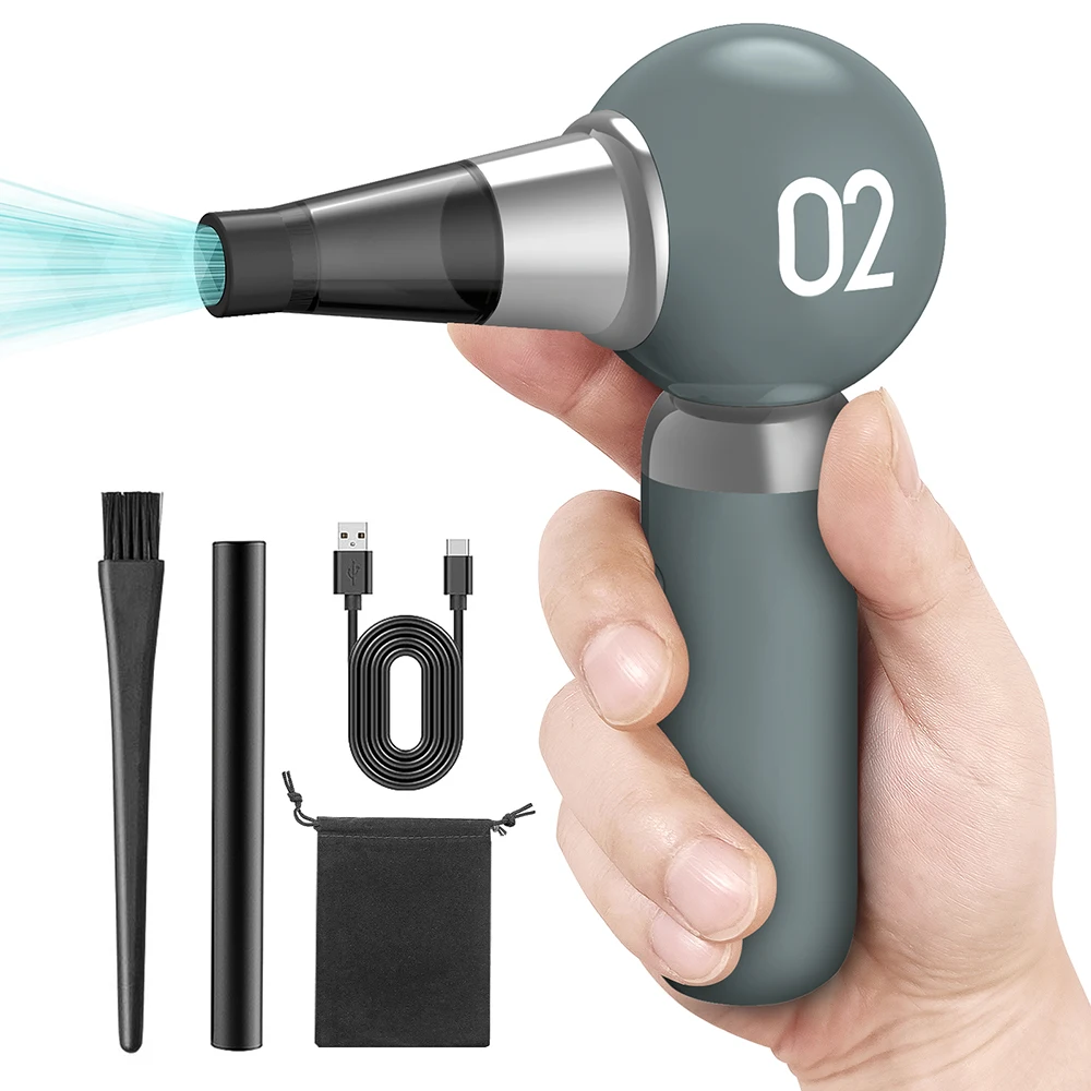 

110000 об/мин, 3300 мАч, высокоскоростной вентилятор с турбонаддувом, ручной беспроводной портативный вентилятор, фен для чистки автомобиля, давление ветра