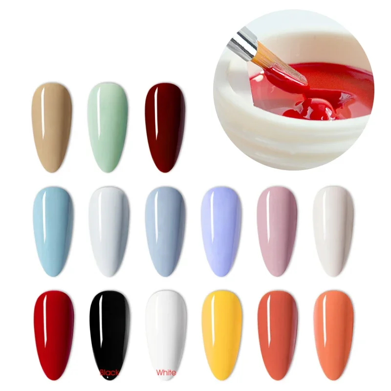 UV Gel Manicure Kit, Cover Colors, Gel Paint for Nail Salons and DIY Nail Art, 36 Colors