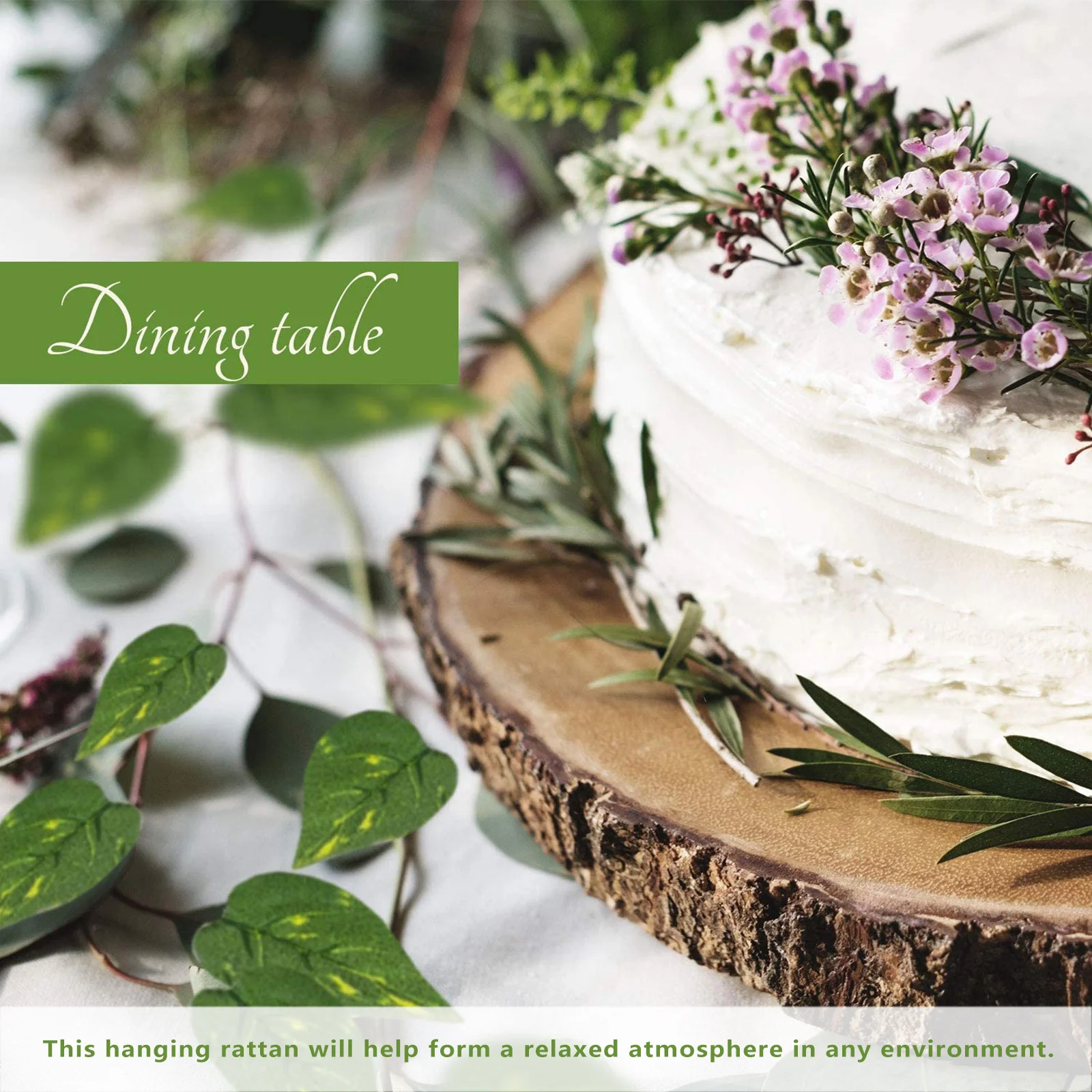 

12Pcs Artificial Green Leaf Vine Rattan Hanging Decor Simulation Fake Rattan Garland Wall Vine for Room Cafe Shop Restaurant