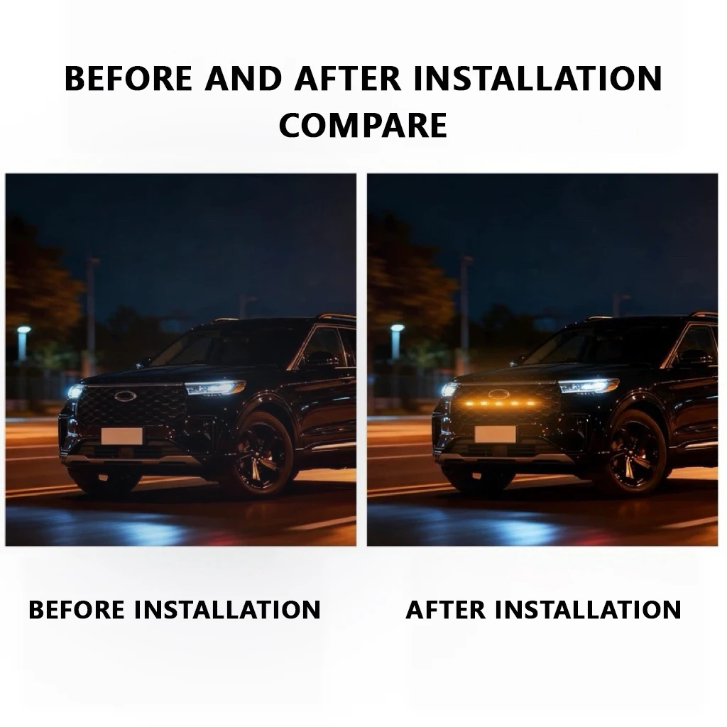 18LED Front Grille Light For Mitsubishi Triton Car Daytime Running Light Wheel Eyebrow Lamp For Pickup Offroad 12V