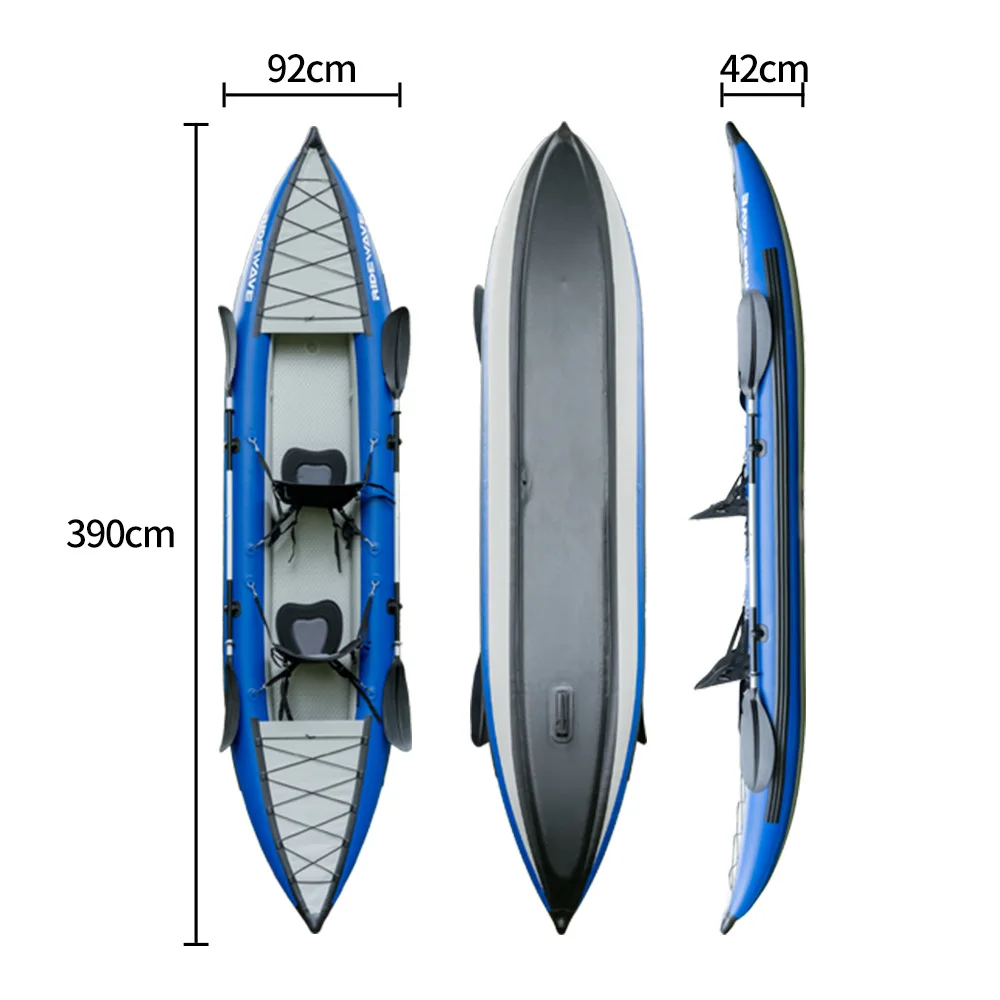 1-2 Man Inflatable Canoe Kayak 2 Person Inflatable Kayak Kayak inflatable boat rubber boat - view 4