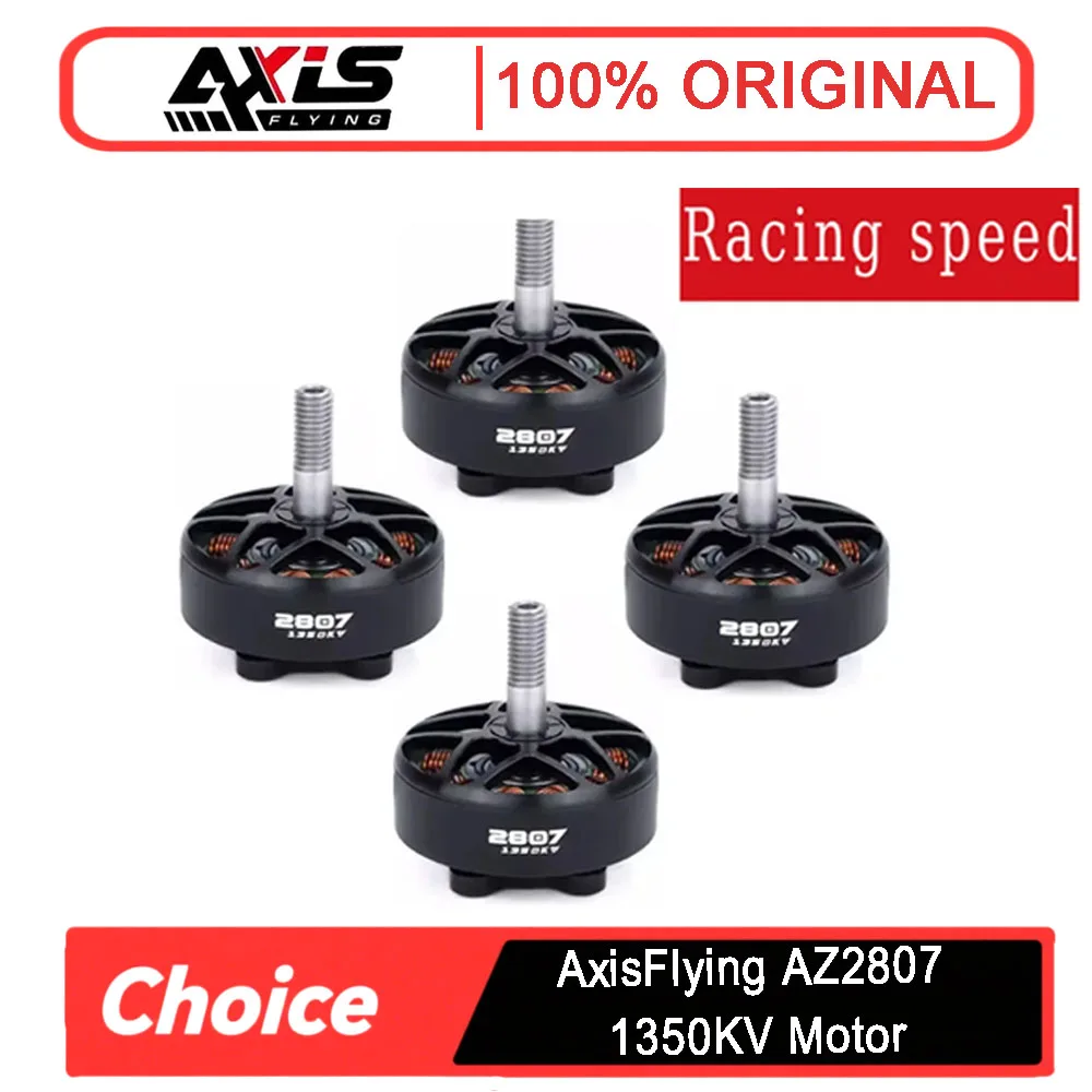 

Бесщеточный двигатель Axisflying AZ2807 1350KV для 7-дюймового RC FPV Freestyle Drone