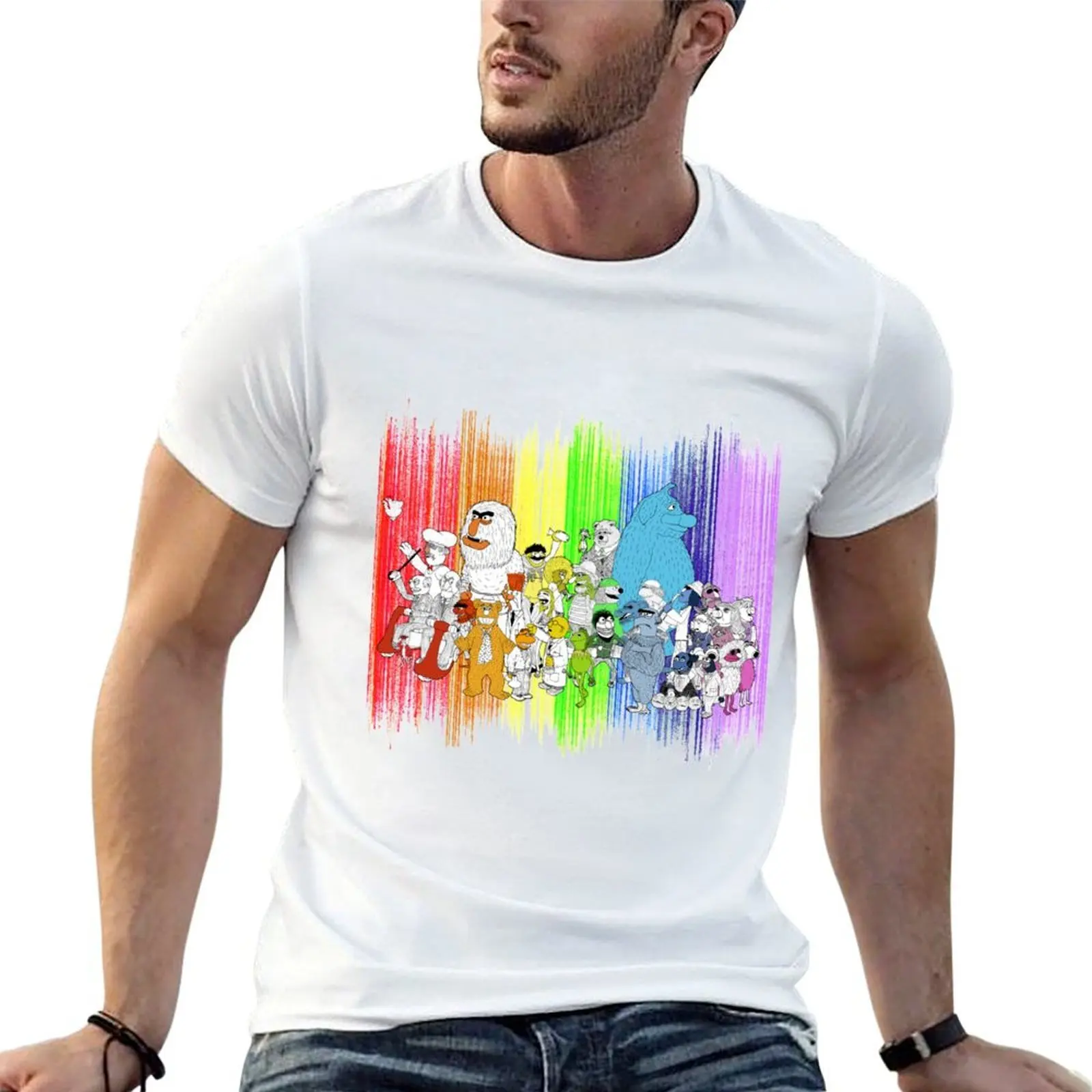 The Rainbow Connection T-Shirt affliction shirts man clothes Men's t-shirt