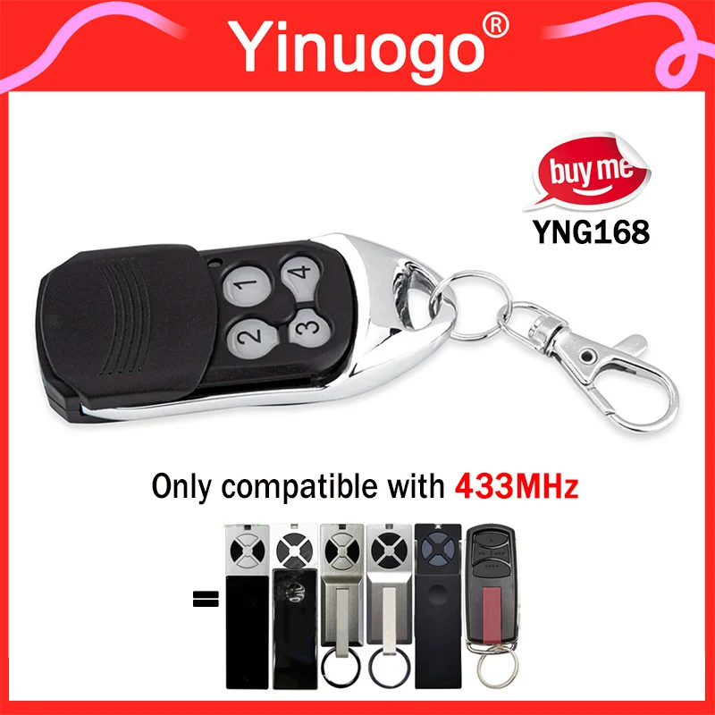 

433MHz Garage Door Opener For TX2REV TX4RUNI TX4UNI TX4UNIS TX4UNIF TX2EV Garage Door / Gate Remote Control