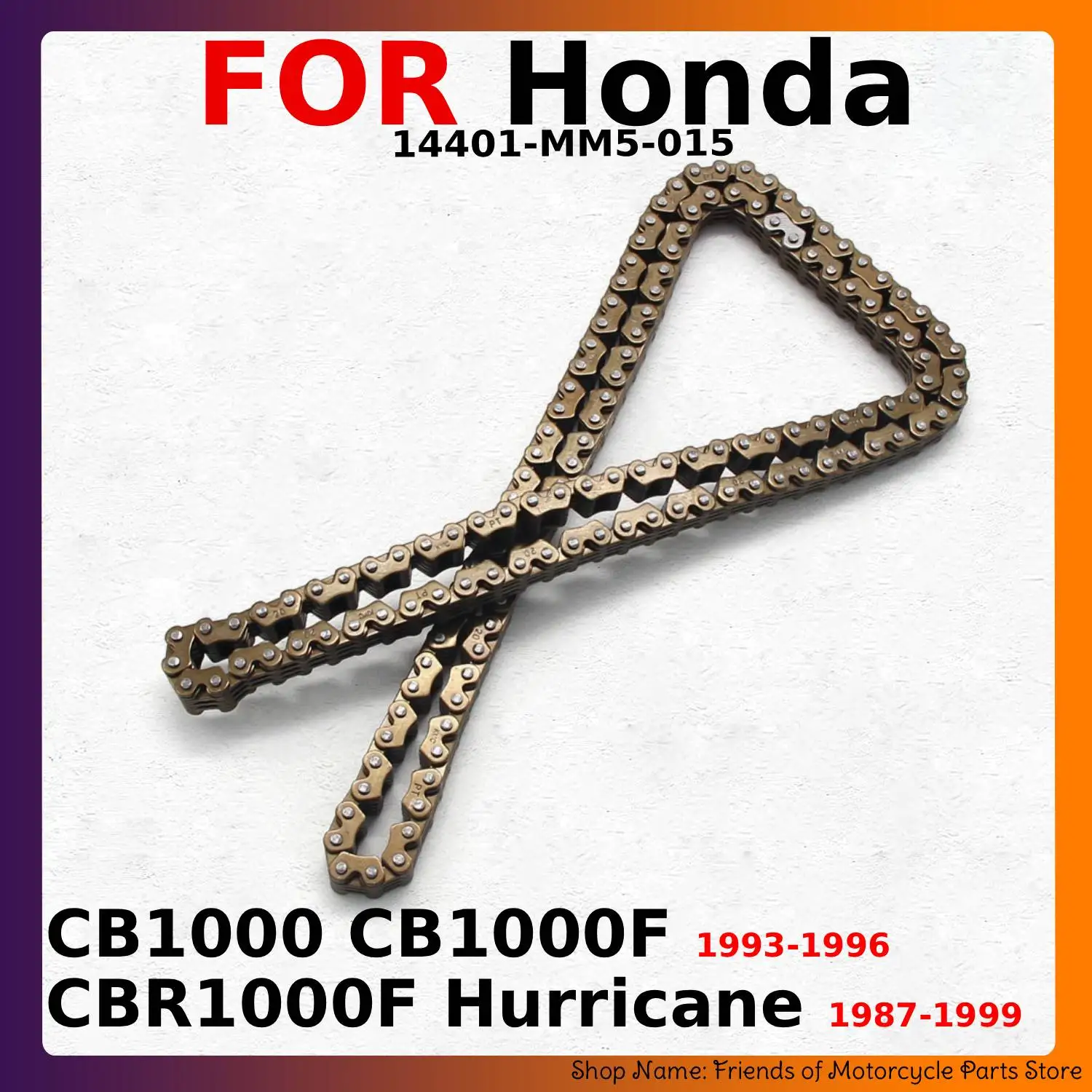 Motorcycle Parts Timing Cam Chain For Honda CB1000 CB1000F 1993-1996 Hurricane CBR1000F 14401-MM5-015 Moto Wheel Sprocket Chains