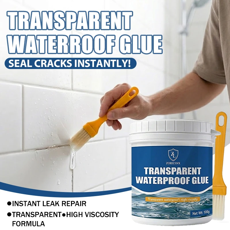 Professionelles Transparentes Wasserdichtes Dichtmittel Unsichtbare Leckage-Reparaturbeschichtung für Badezimmer-Dachfliesen und Rissversiegelung - ZORILYNX