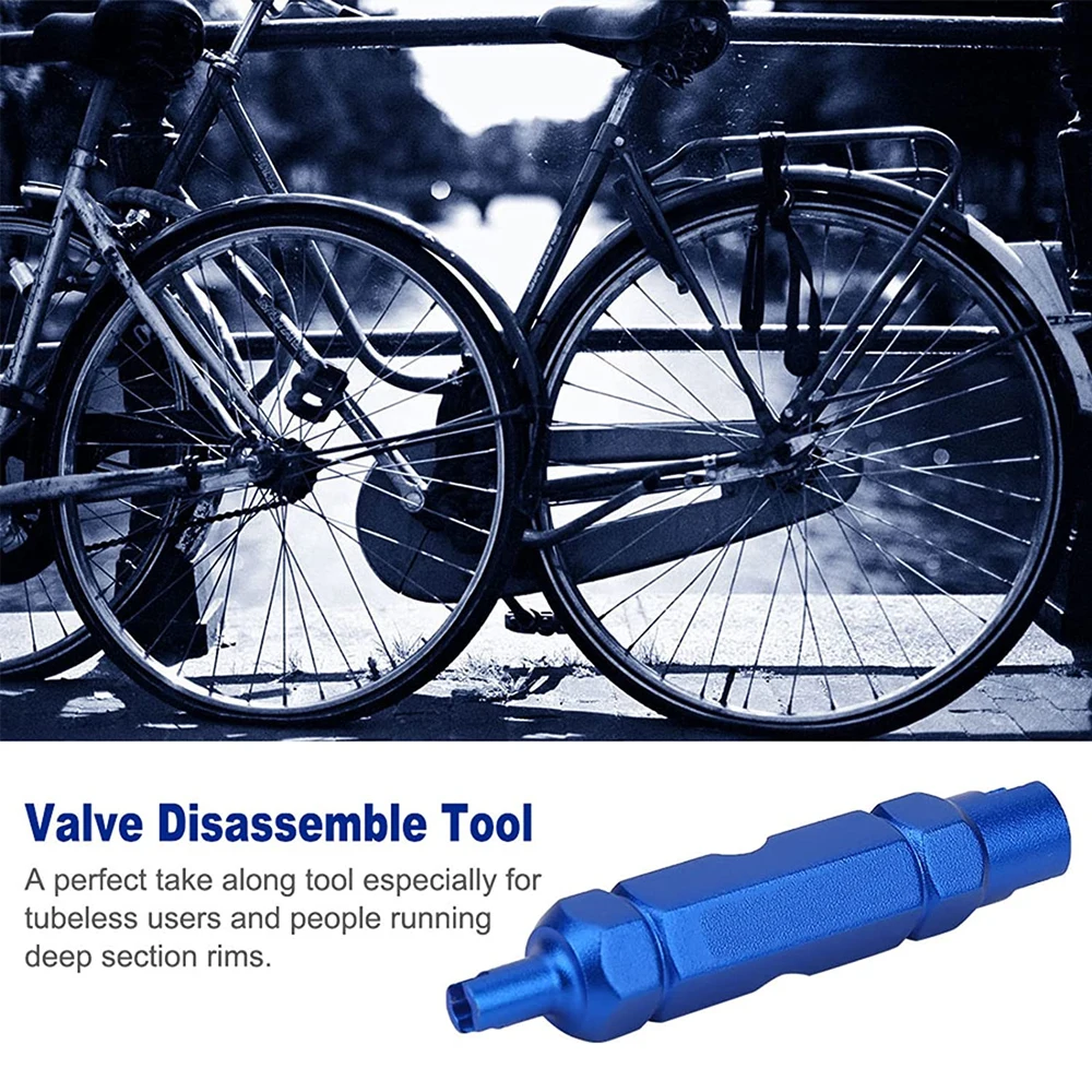 1Pcs Valve Core Remover Tool for Presta, Schrader, Valve Extender Tire Repair, Wrench for Bike, Car, Bicycle, Motorcycle Tyre