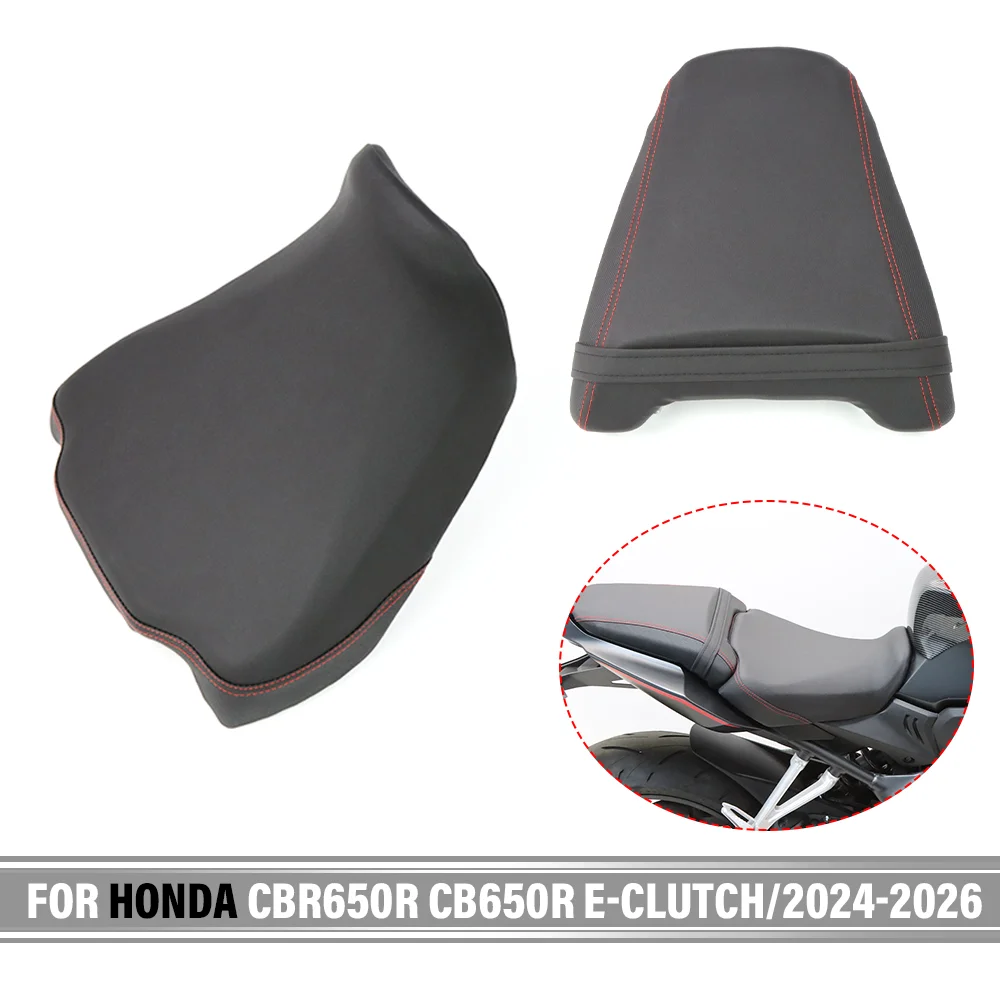 

Motorcycle Front Drive Rider Seat Pad Rear Passenger Seat Cushion Saddle FOR HONDA CB650R CBR650R E-CLUTCH 2024-2026 CB CBR 650R