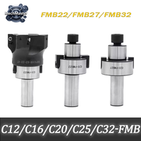 1PC C12 C16 C20 FMB22 FMB16 Face Milling Cutter Tool Holder Straight Shank FMB Face End Mill End Mill Rod Adaptor Cutter Shank