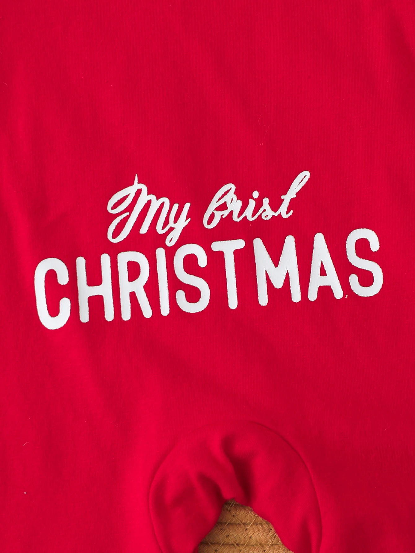 مجموعة رومبير عيد الميلاد الأولى للأطفال: ملابس مكونة من قطعتين مطبوع عليها سانتا "عيد الميلاد الأول".