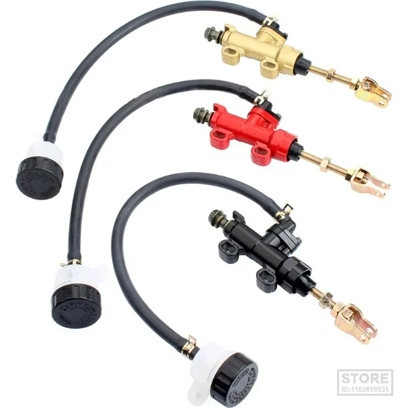 

Polychrome Universal Fitment Motorcycle Rear Brake Pump Foot Hydraulic Refit Rear Brake Master Cylinder Pump