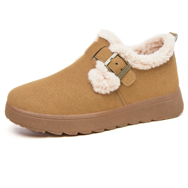 Fashion Snow Boots Women Short Plush Trend 2026 Ankle Boots For Women'S Winter Booties Warm Flat Comfortable Short Shoes Female
