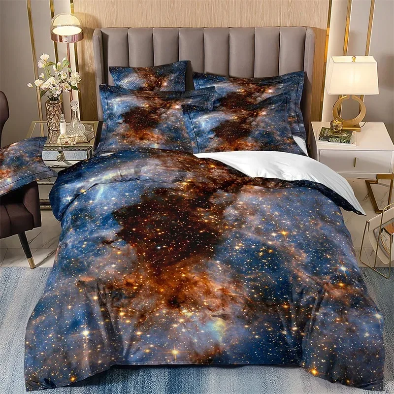 

Milky Way Bedding Sets for Boys, Galaxy Duvet Cover Set, Queen Bedspread, Comforter Cover,Playstation Designs, Bed Set for Teen