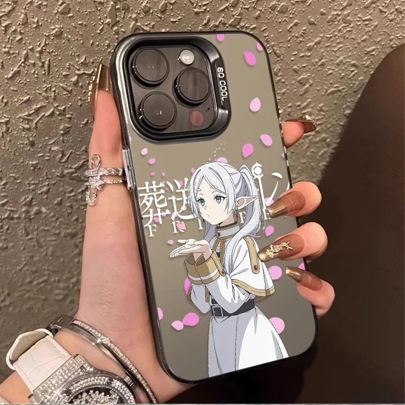 Funda de teléfono Frierens de cómics japoneses para iPhone 17 16e 16 15 14 13 12 11 mini Pro Max X XR XSMAX Air Plus, funda trasera mate anticaída