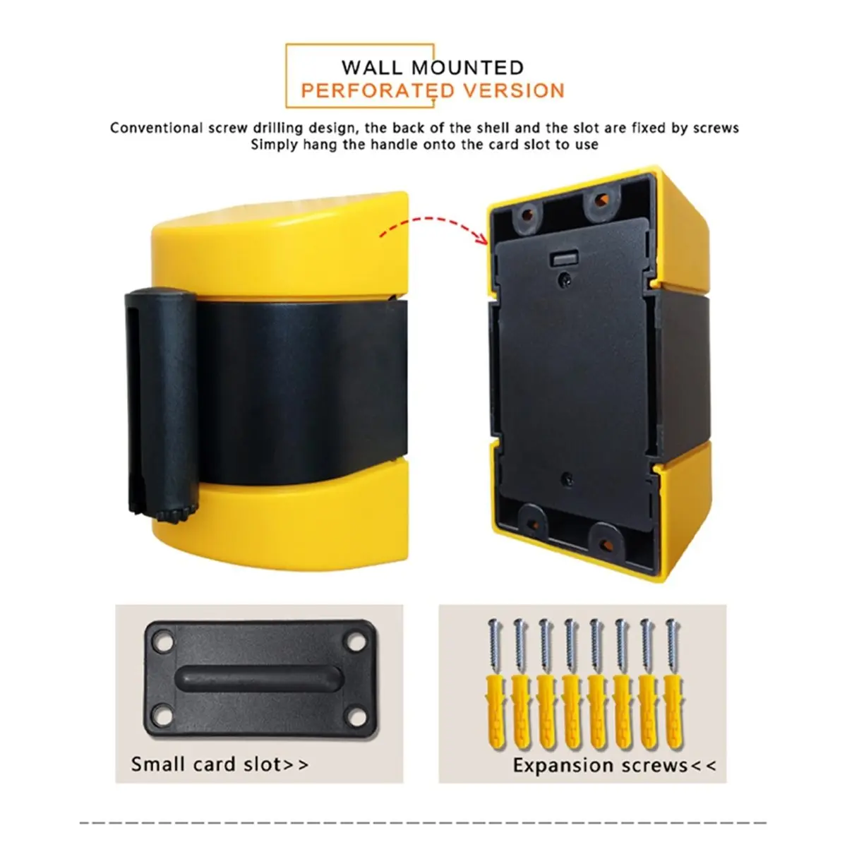 Fixed Wall Mount Retractable Belt Barrier 