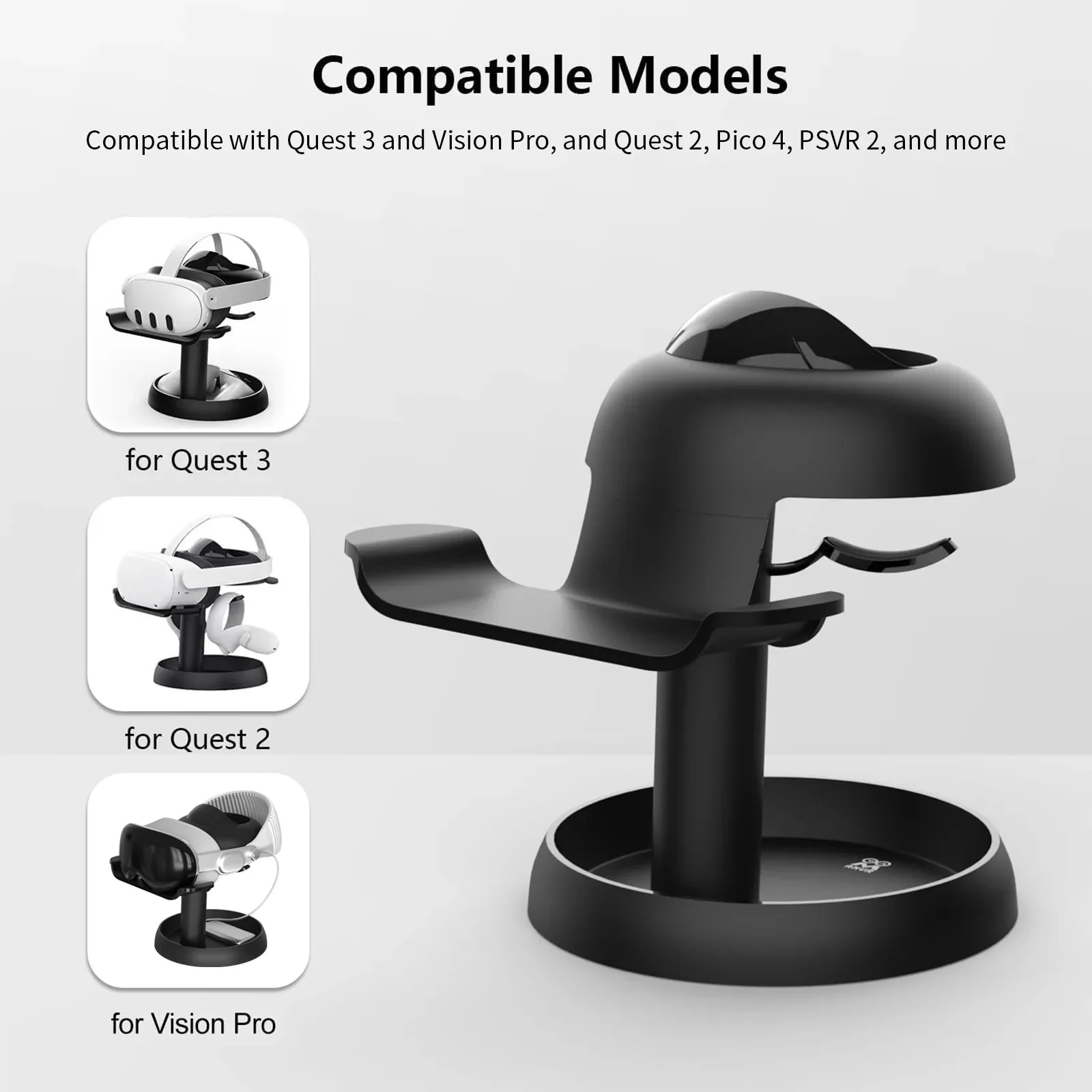 VR Headset Holder VR Accessories For Apple Vision Pro Display Stand Mount Station Space Saving for Apple Vision Pro Accessories