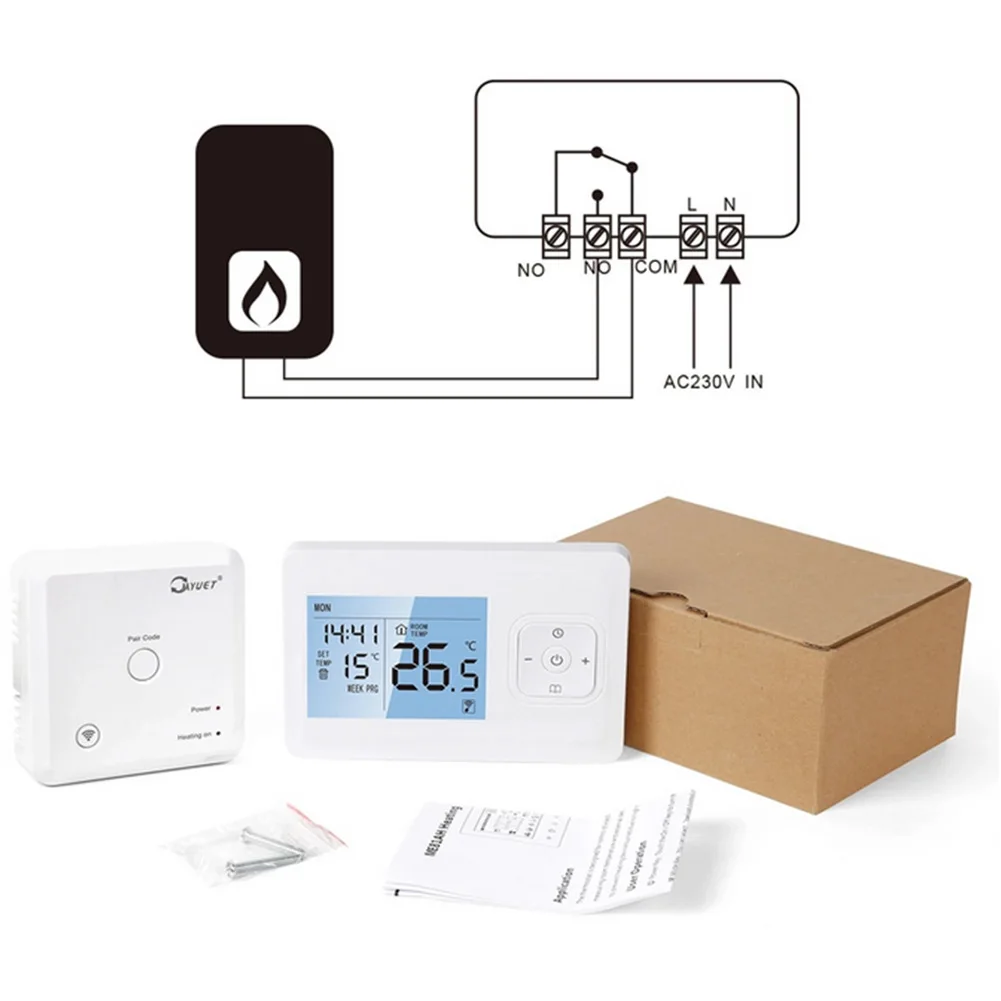 FOR Tuya Smart Wireless Mobile App Controlled Programmable Thermostat - App Voice Control For Underfloor Heating Gas Boiler