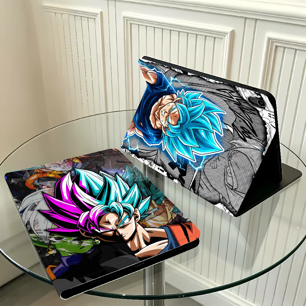 with Pencil Slot Case for Apple iPad Pro11 13 10th 7/8/9th Air 11 13 M4 M3 M2 A16 2026 Air 4/5/6th Anime Super Saiyan G-Goku