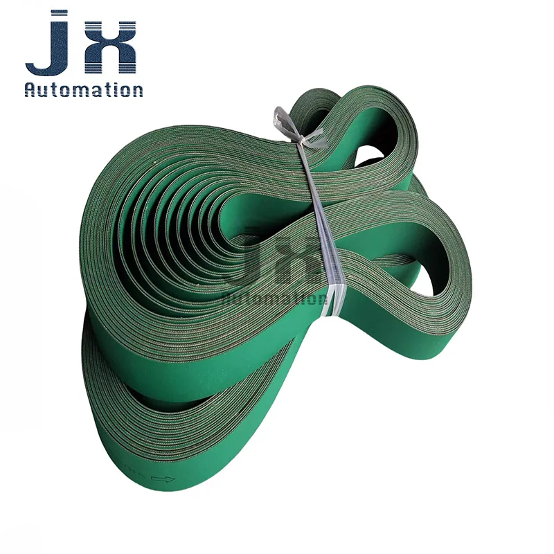 Double Green Color 1688mm* W28mm *1mm Anti Slip Nylon Textile Industry Flat Belt