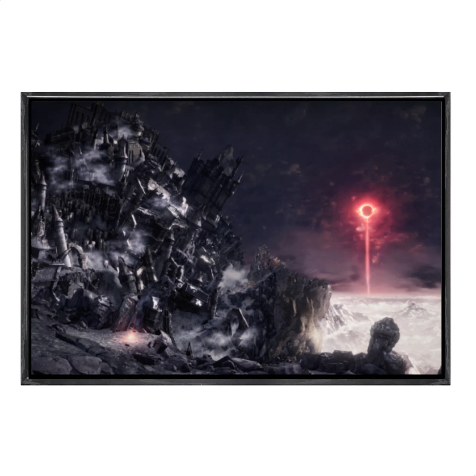 

Japanese Manga Multi-Size Canvas Poster Double Framed Wall Art,Dark Souls Home Decor for Living Room Bedroom
