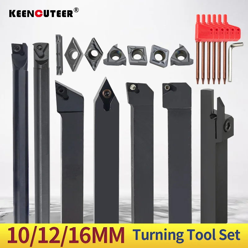 Torno Boring Bar Conjunto With Carbide Insert Cnc Cutting Holder Mgehr Sjcr Sdncn Sclcr Ser Snr 10 mm 12 mm 16 mm Pcs