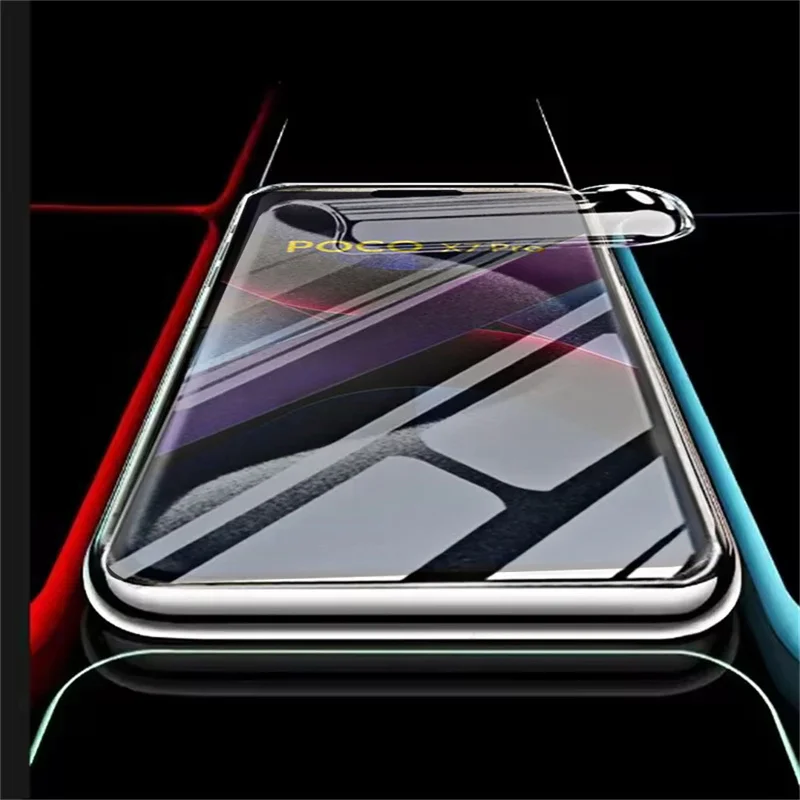 4 قطعة حامي الشاشة ل POCO X7 M7 X6 X5 X4 X3 Pro C40 C65 C75 هيدروجيل فيلم ل POCO F7 الترا F6 M6 F5 برو X4 GT X3 NFC فيلم