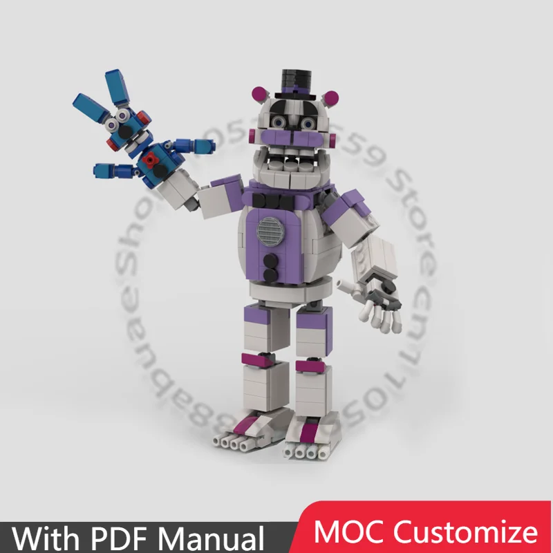 

555 деталей, конструктор MOC Sister Freddyocation, модульный, развивающий, популярный, для самостоятельной сборки, подарок для мальчиков на праздники