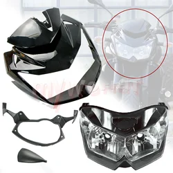 Fit For KAWASAKI Z750 2007 - 2012 Motorcycle Front Upper Fairing Cowl Nose + Headlight Z 750 2008 2009 2010 2011 07 08 09 10 11