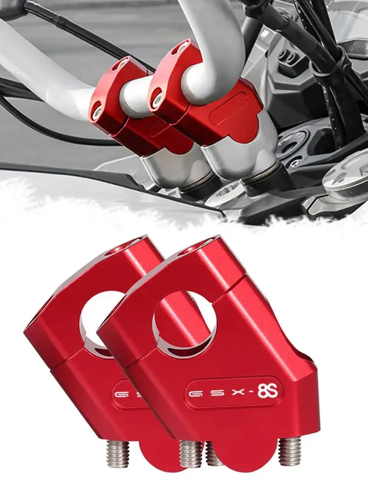 AliExpress NONE For GSX8S GSX 8SMotorcycle Handlebar Riser Heightening Clamp Mount Pit Bike gsx8s 8s adventure Accessories 22mm/28mm