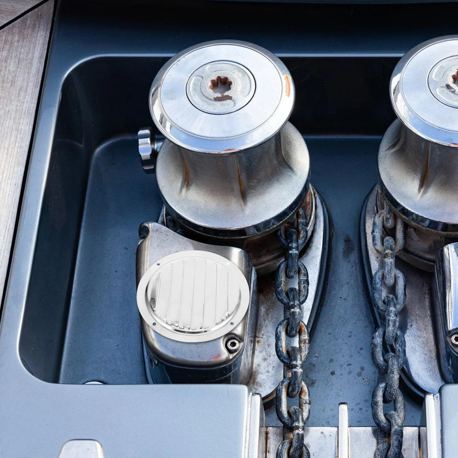 

Ventilation Panel Air Outlet Louver Grille Stainless Steel Plate Screen Marine Louvered Exhaust Cover