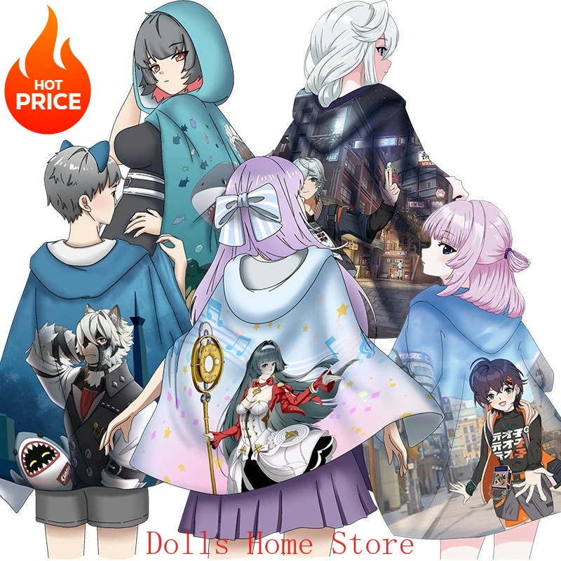 

Аниме Zenless Zone Zero Ellen Joe шаль плащ накидки пончо кондиционер одеяла как теплая одежда пальто куртки