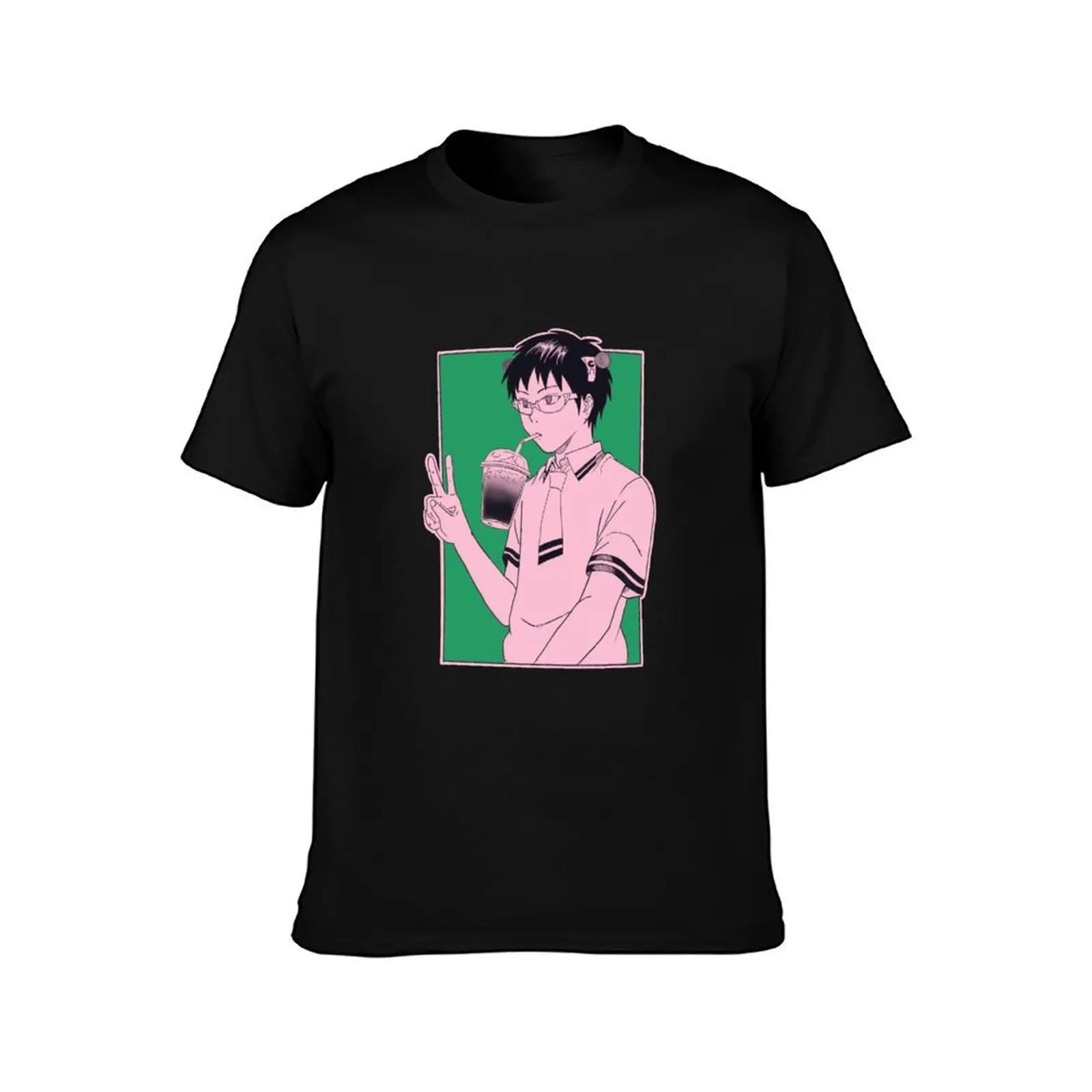 Saiki K T-Shirt Casual Soft Cotton Short Sleeve Tee T-Shirt