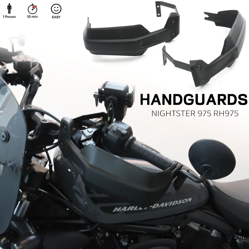 

Motorcycle Handle Bar Hand Guard Handguard Brake Shell Protection Wind Shield Deflector Cover For Nightster 975 RH975 2024