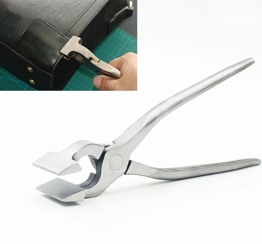 1pc New Leather Edge Adjustment Press Flatten Plier Clamp For Leather Bag Cloth Belt DIY Hand Tools Fixed Clamp Pliers