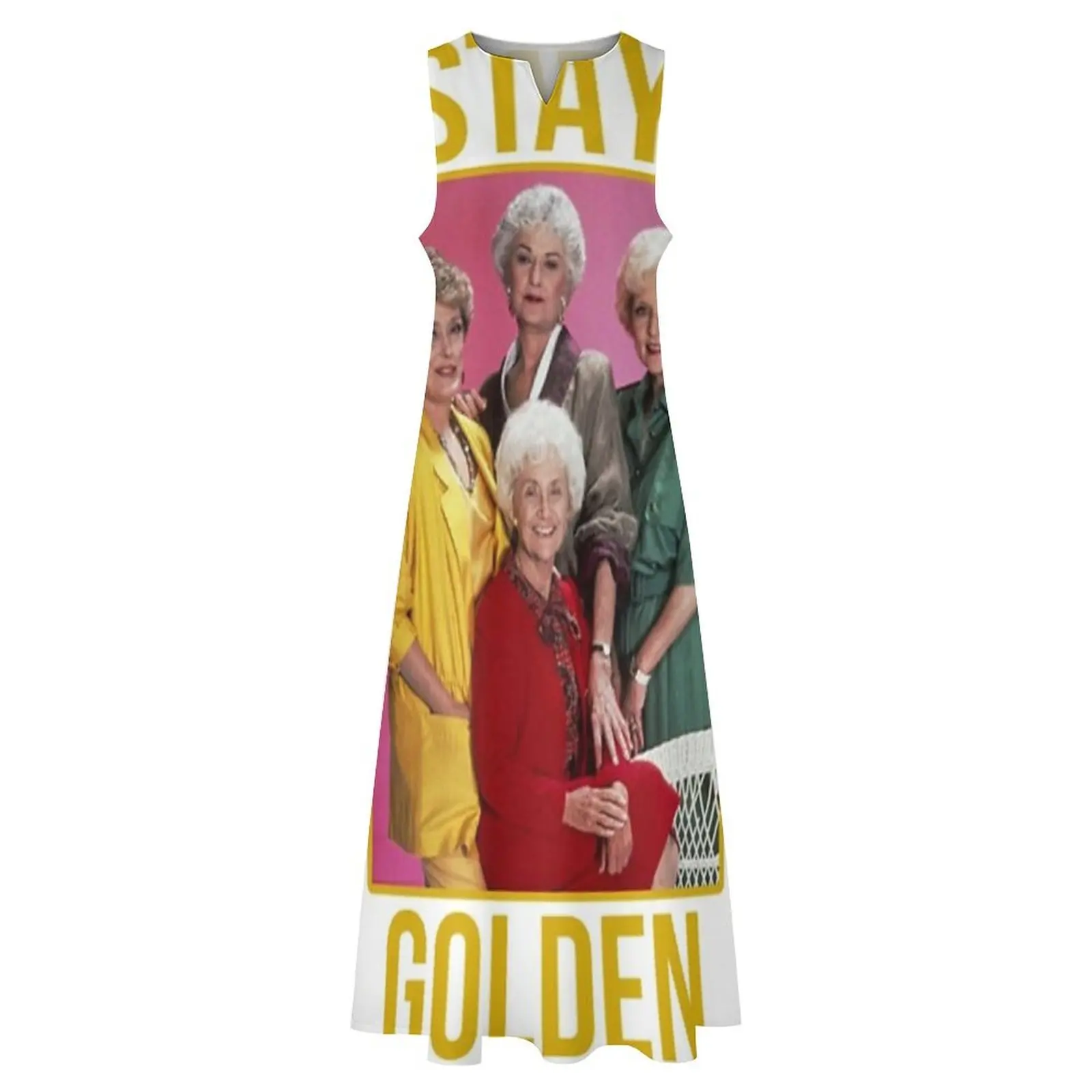 golden girls sticker stay golden betty white sticker golden girls shirt Long Dress Beachwear dress for women
