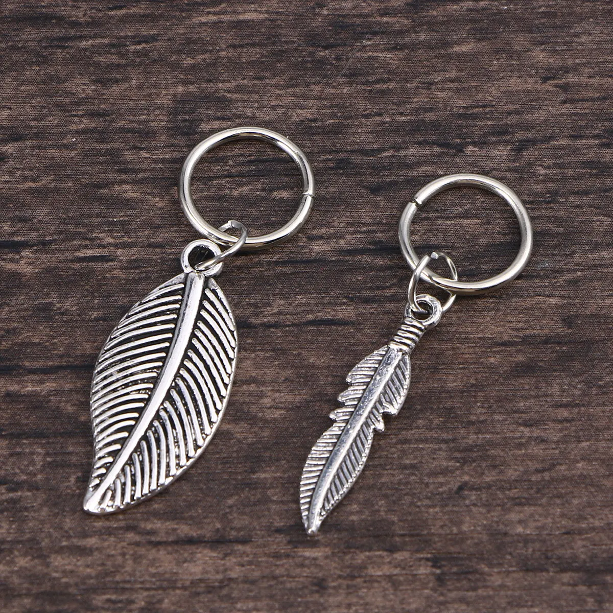 

45pcs Metal Hair Braid Ring Set Leaf Star Design Hairpin Clip For Women Girls 5 Styles 10 Circle Rings Hair Accessories