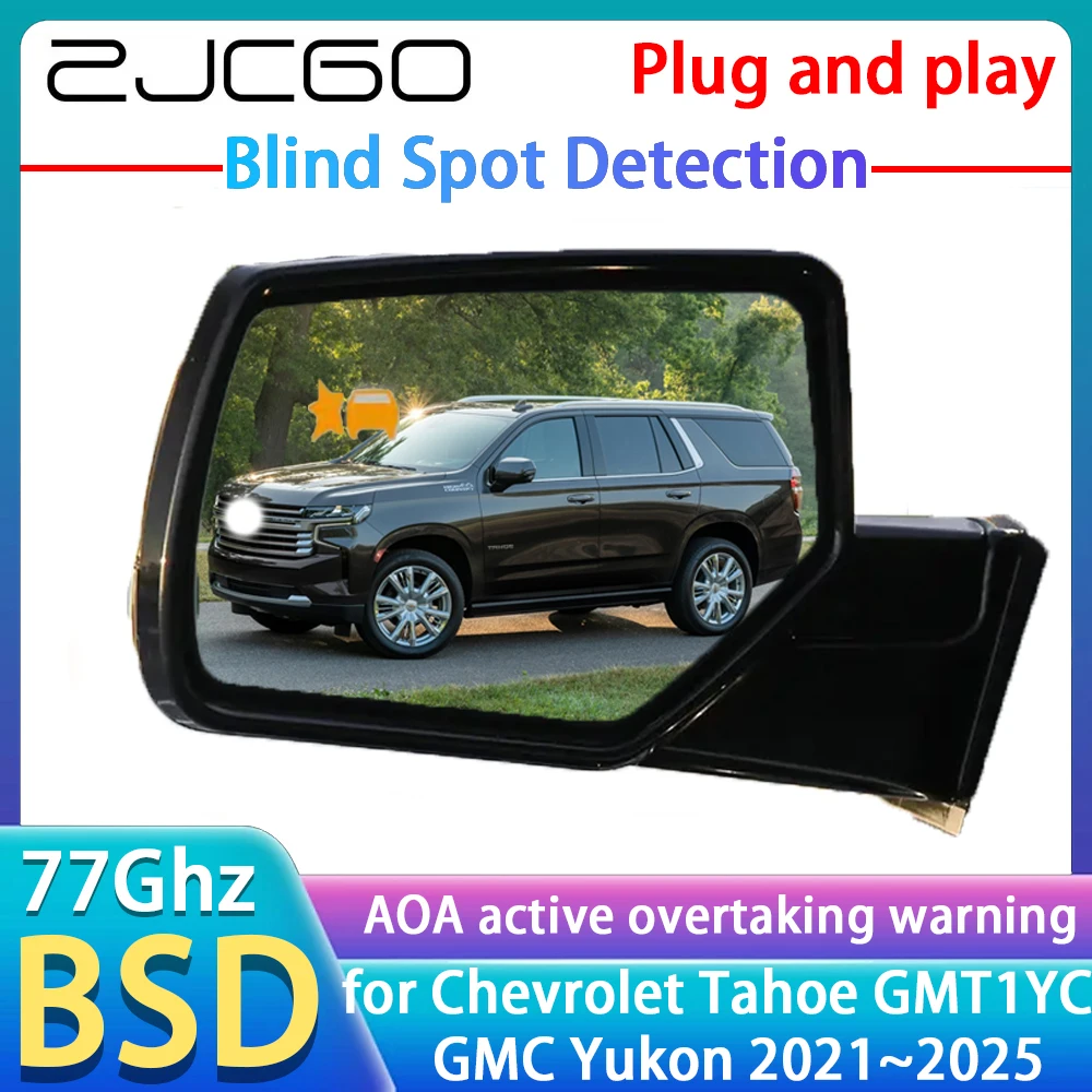 

77GHz Radar Detector BSD Blind Spot Detective Alert Mirror Assistance Accessories For Chevrolet Tahoe GMT1YC GMC Yukon 2021~2025