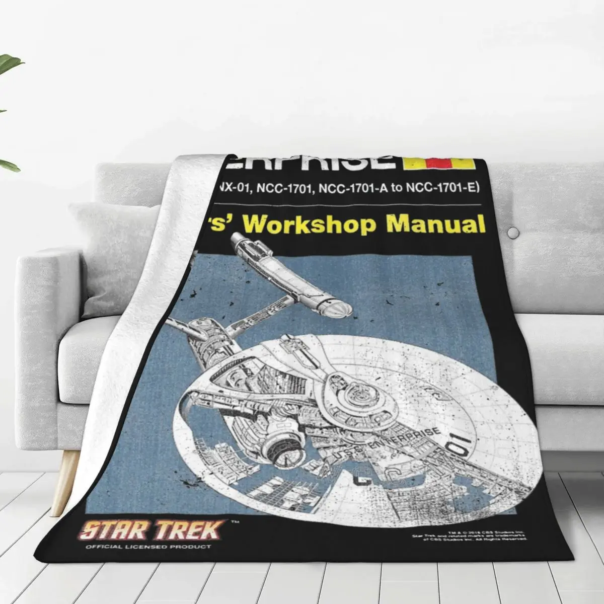 Stars Treks Vintage U.S.S Enterprise Manual Blanket Velvet Summer Air Conditioning Soft Throw Blankets for Bed Car Quilt